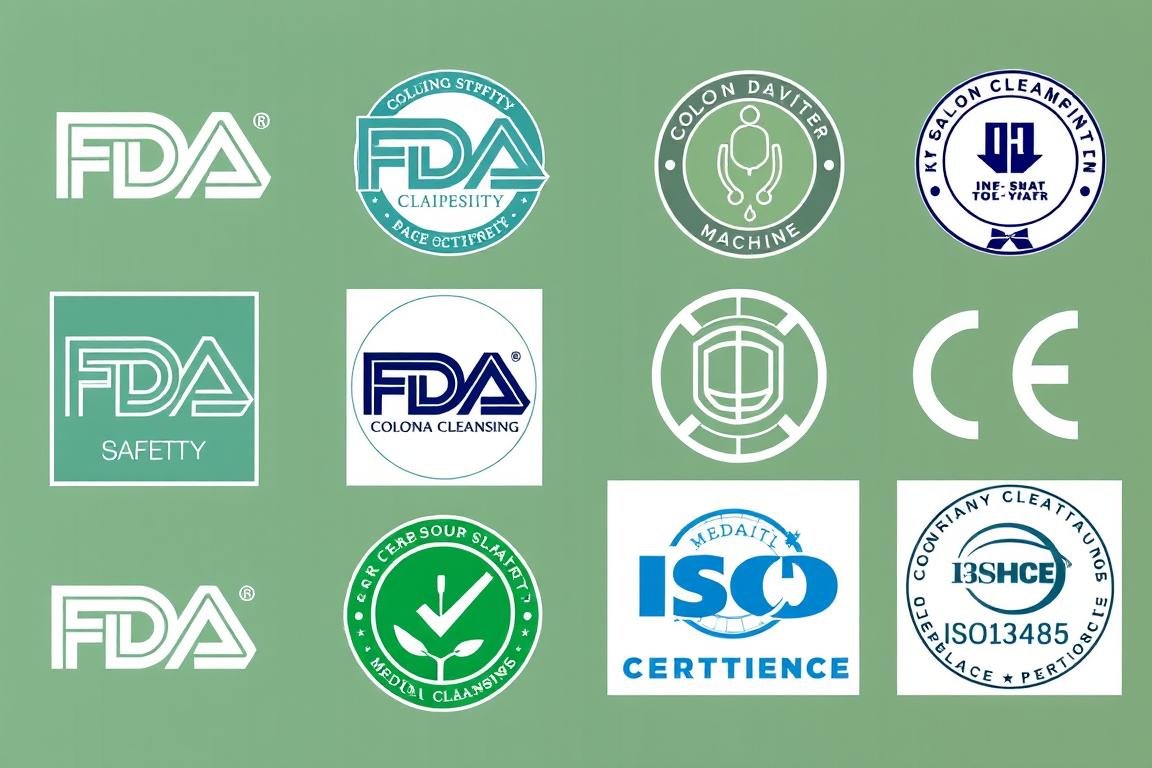Certificaciones de seguridad para máquinas de limpieza de colon
