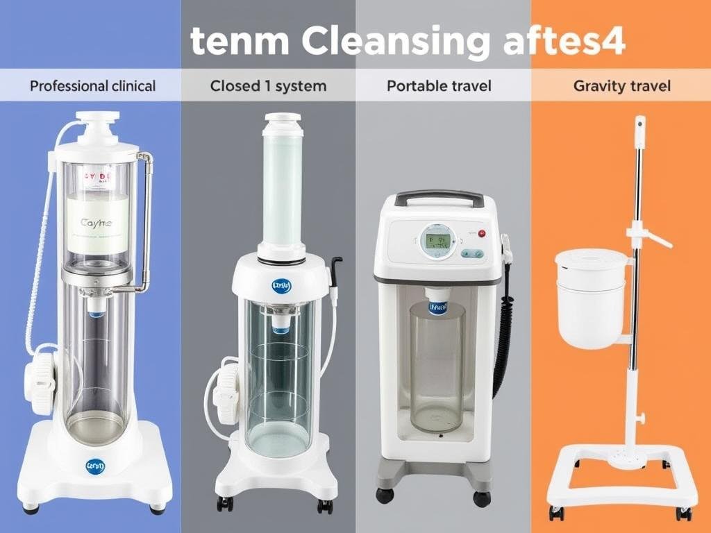 Diferentes tipos de máquinas de limpieza de colon