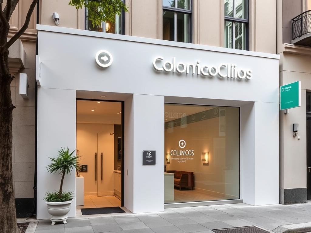 Fachada de la clínica Colónicos en Polanco, CDMX Fachada de la clínica Colónicos en Polanco, CDMX