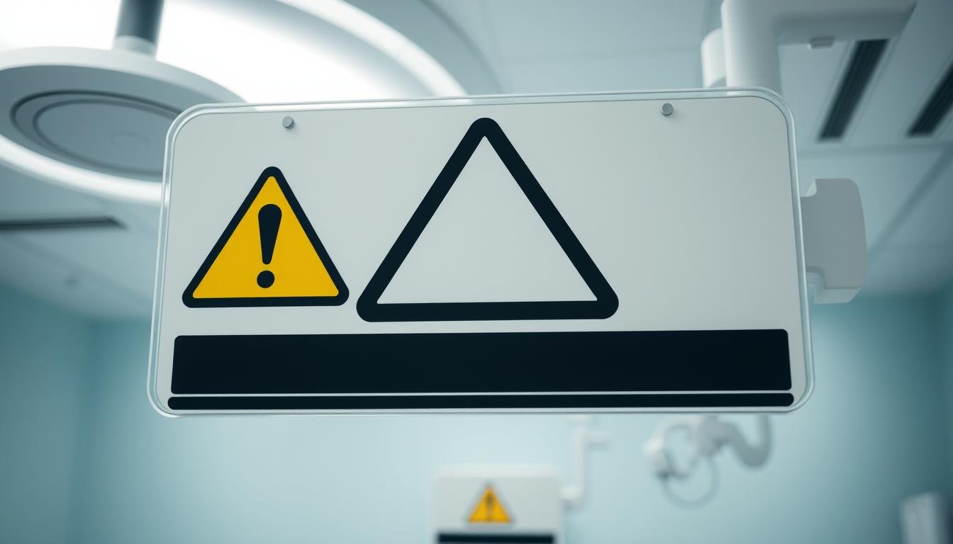 Medical warning sign illustrating potential risks of coffee enemas Medical warning sign illustrating potential risks of coffee enemas