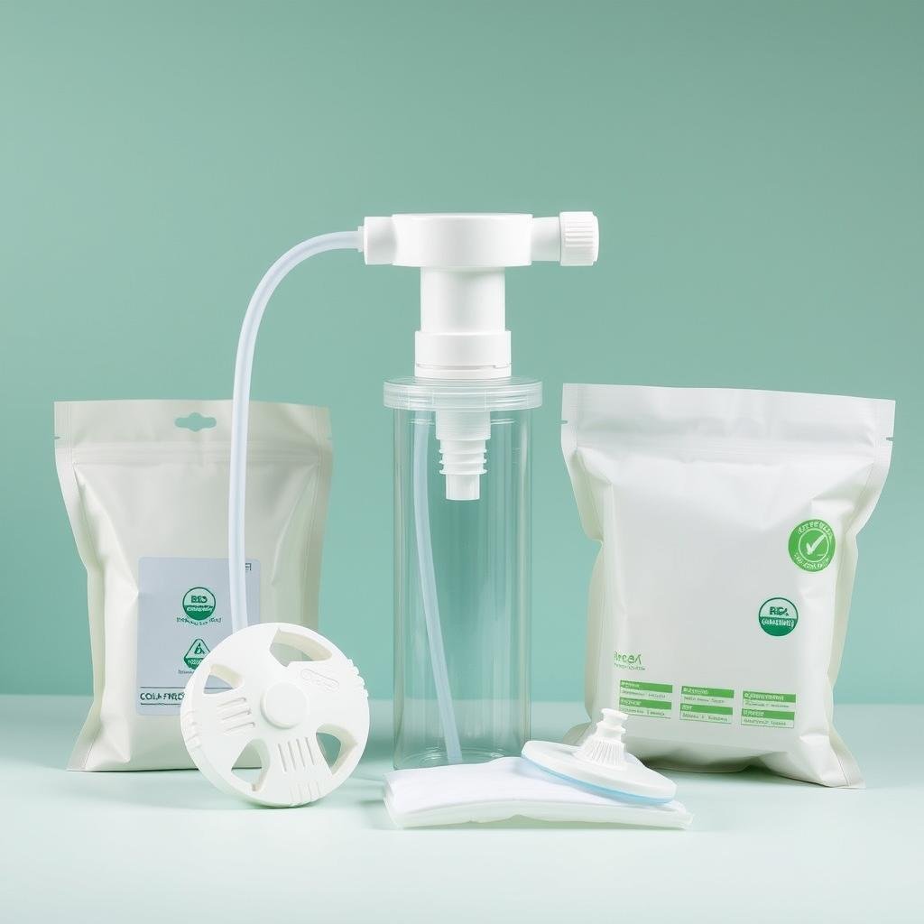 Accesorios biodegradables para equipos de hidroterapia de colon