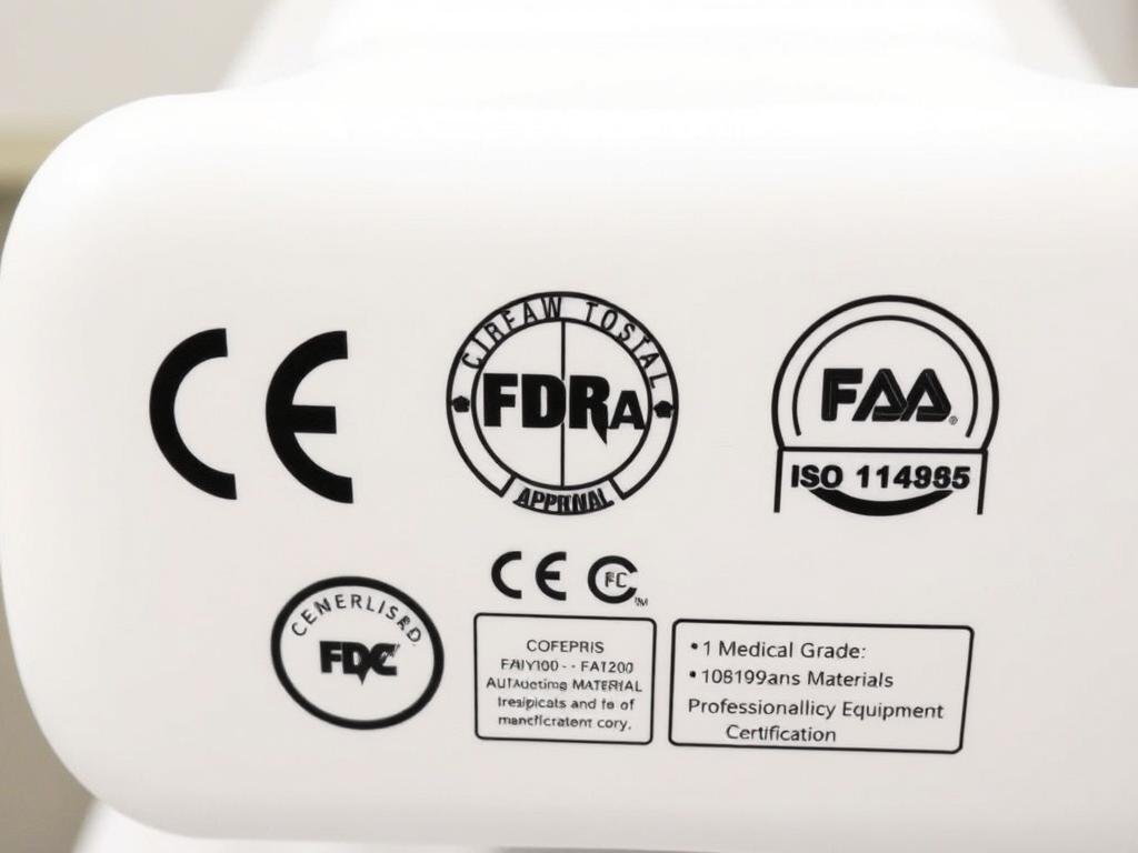 Certificaciones y sellos de calidad en una cama para hidroterapia de colon Certificaciones y sellos de calidad en una cama para hidroterapia de colon