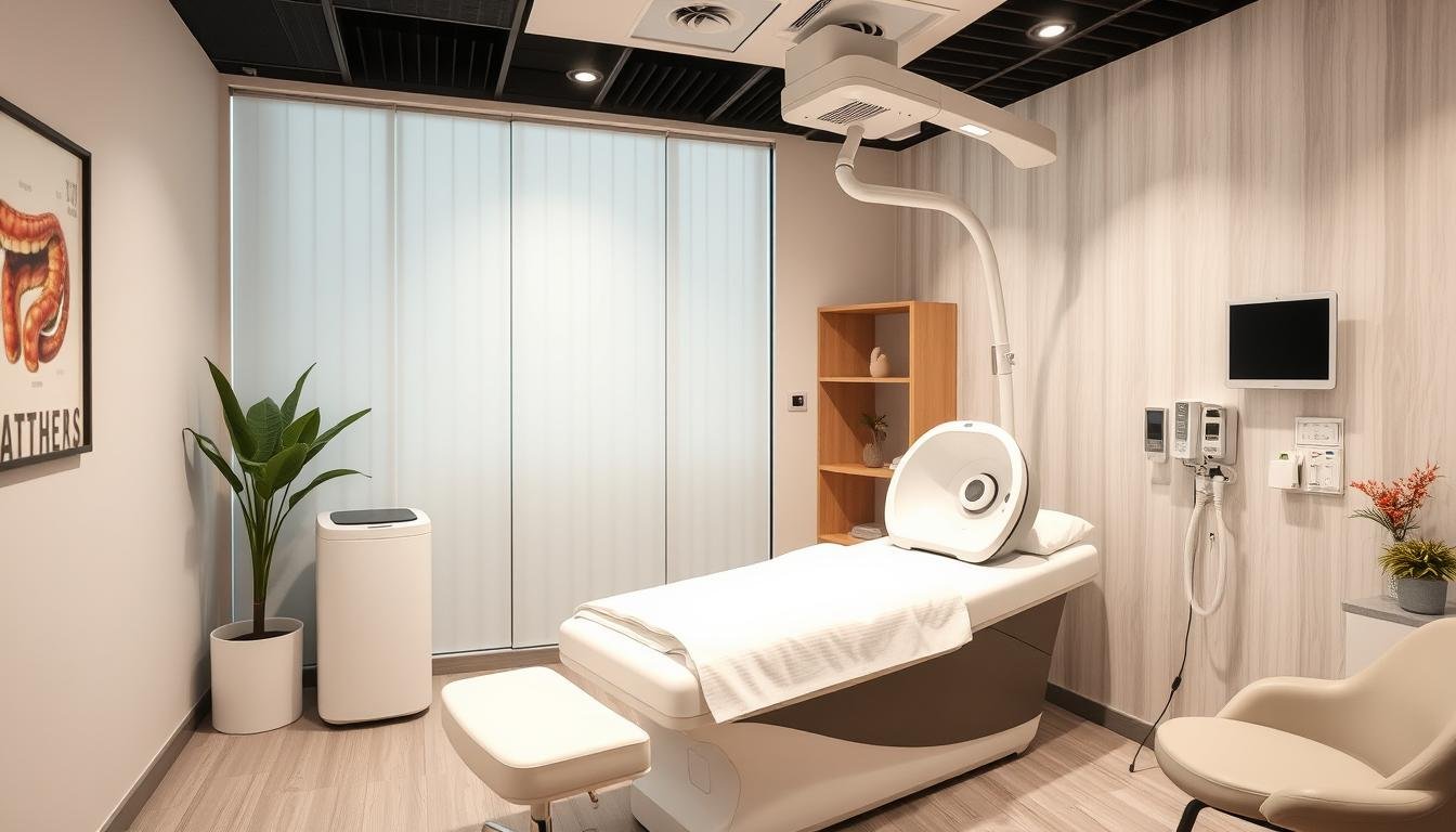 Clínica moderna con máquina para hidroterapia de colon instalada Clínica moderna con máquina para hidroterapia de colon instalada