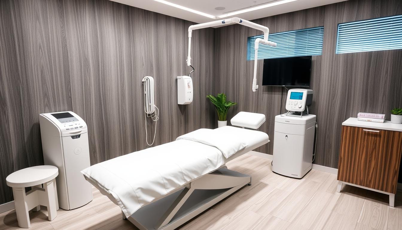 Clínica moderna equipada con máquina para hidroterapia de colon Clínica moderna equipada con máquina para hidroterapia de colon