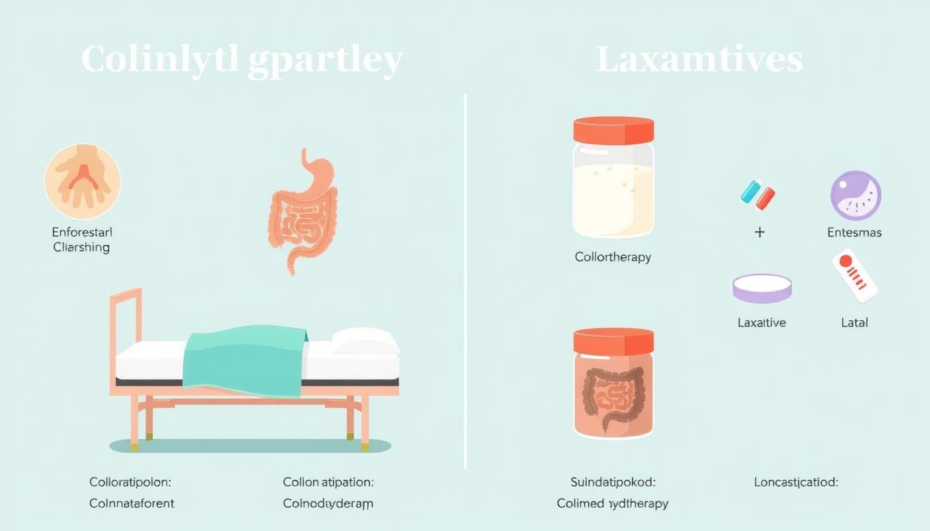 Comparación visual entre diferentes métodos de limpieza intestinal Comparación visual entre diferentes métodos de limpieza intestinal