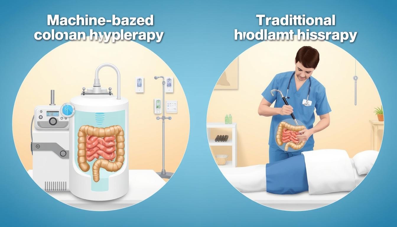 Comparación visual entre hidroterapia con máquina y métodos tradicionales Comparación visual entre hidroterapia con máquina y métodos tradicionales