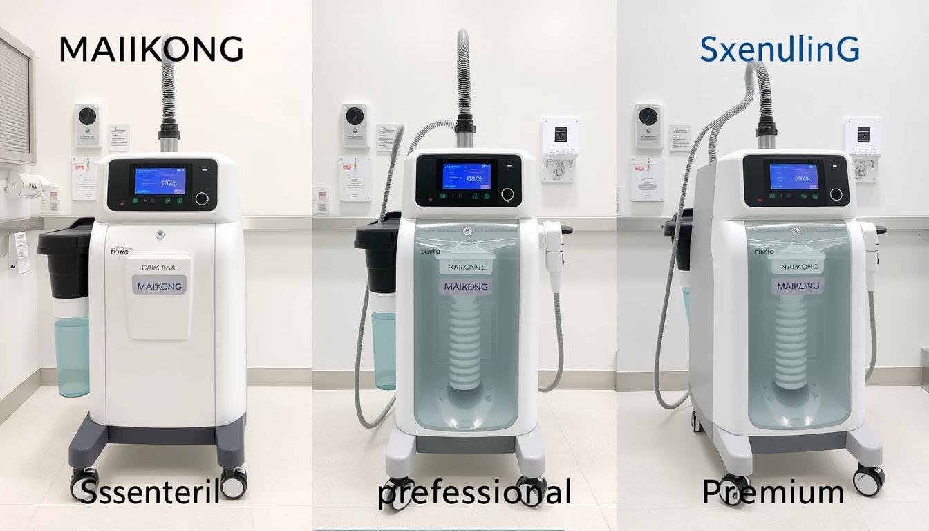 Comparativa visual de los tres modelos de máquinas para hidroterapia de colon MAIKONG Comparativa visual de los tres modelos de máquinas para hidroterapia de colon MAIKONG