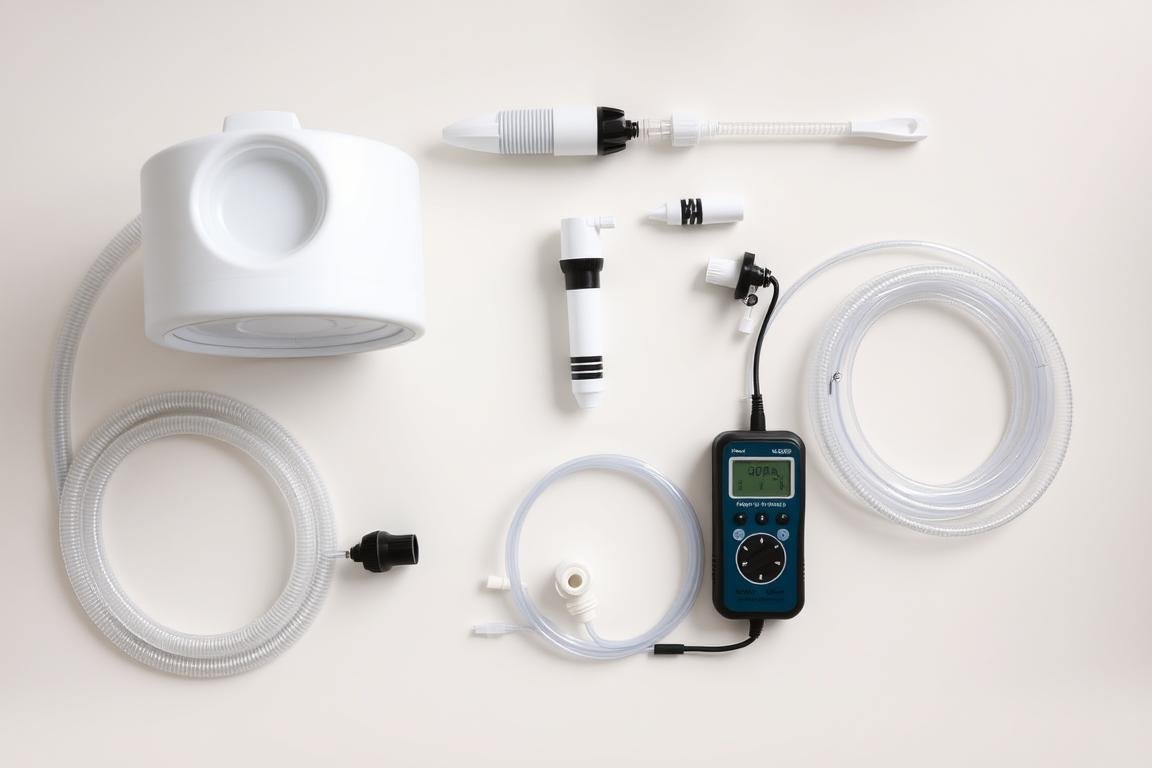 Componentes de un sistema portátil de Hidroterapia de Colon