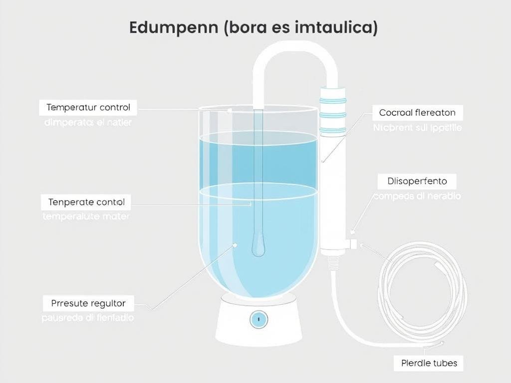 Componentes principales de una máquina para hidroterapia de colon Componentes principales de una máquina para hidroterapia de colon