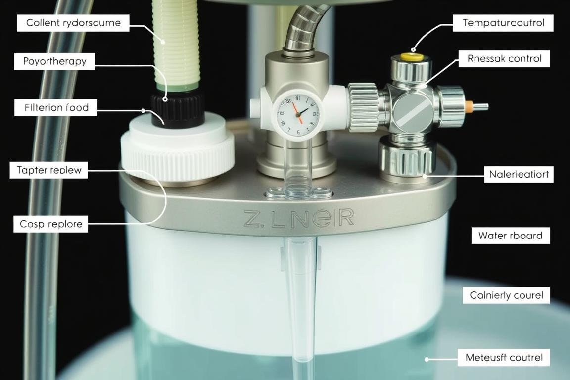 Componentes técnicos de un sistema de Hidroterapia de Colon