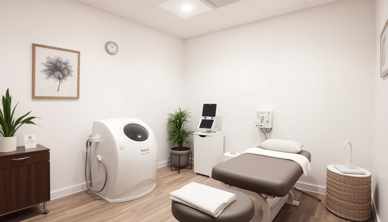 Consultorio equipado con máquina para hidroterapia de colon Consultorio equipado con máquina para hidroterapia de colon