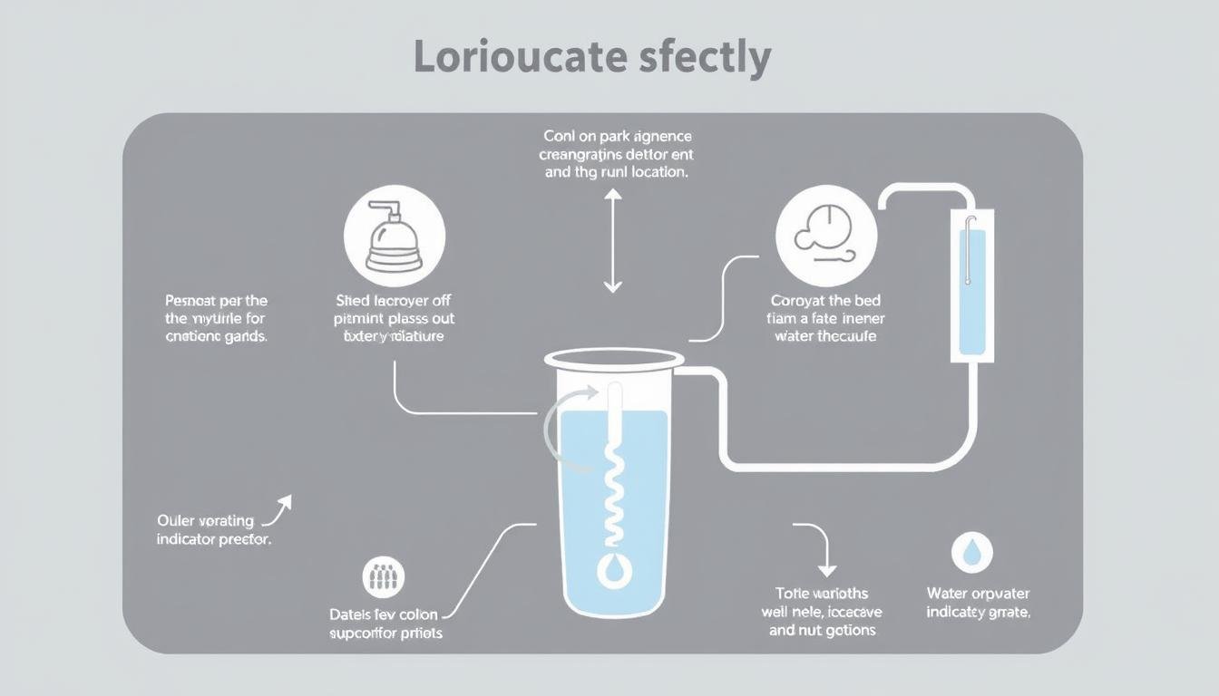 Diagrama del proceso de hidroterapia de colon con una cama especializada Diagrama del proceso de hidroterapia de colon con una cama especializada