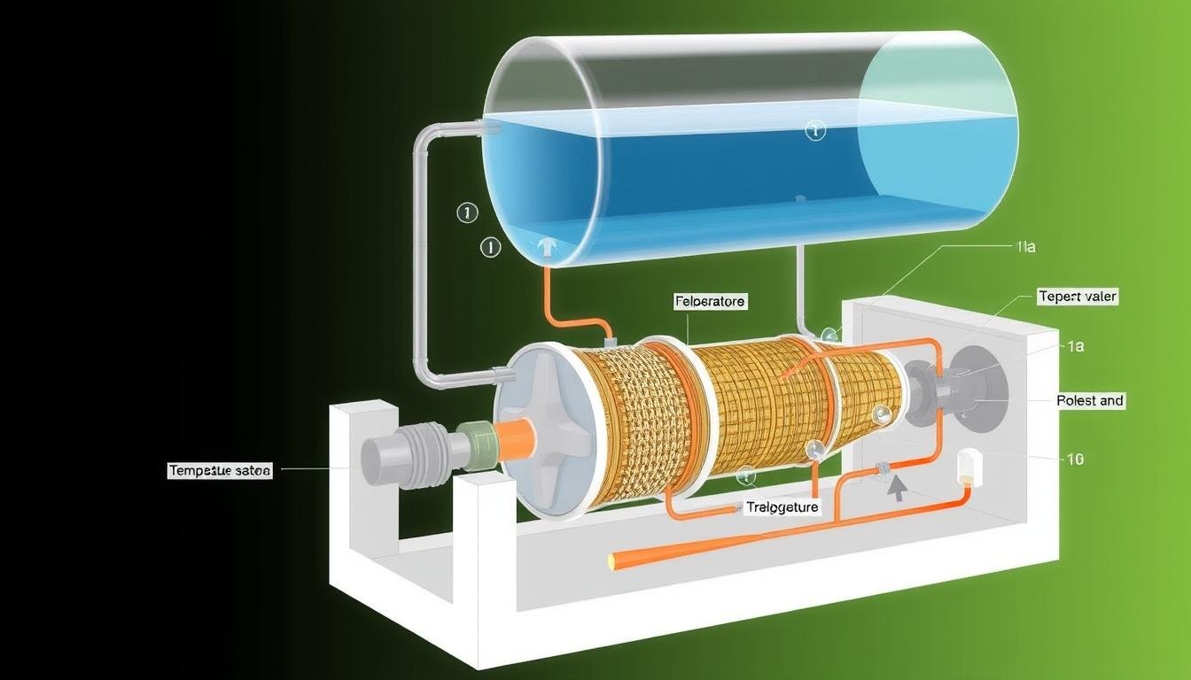 Diagrama del sistema hidráulico de una cama para hidroterapia de colon