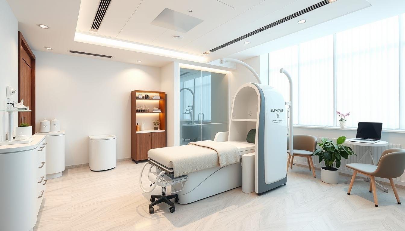 Equipo MAIKONG instalado en una clínica moderna de hidroterapia Equipo MAIKONG instalado en una clínica moderna de hidroterapia