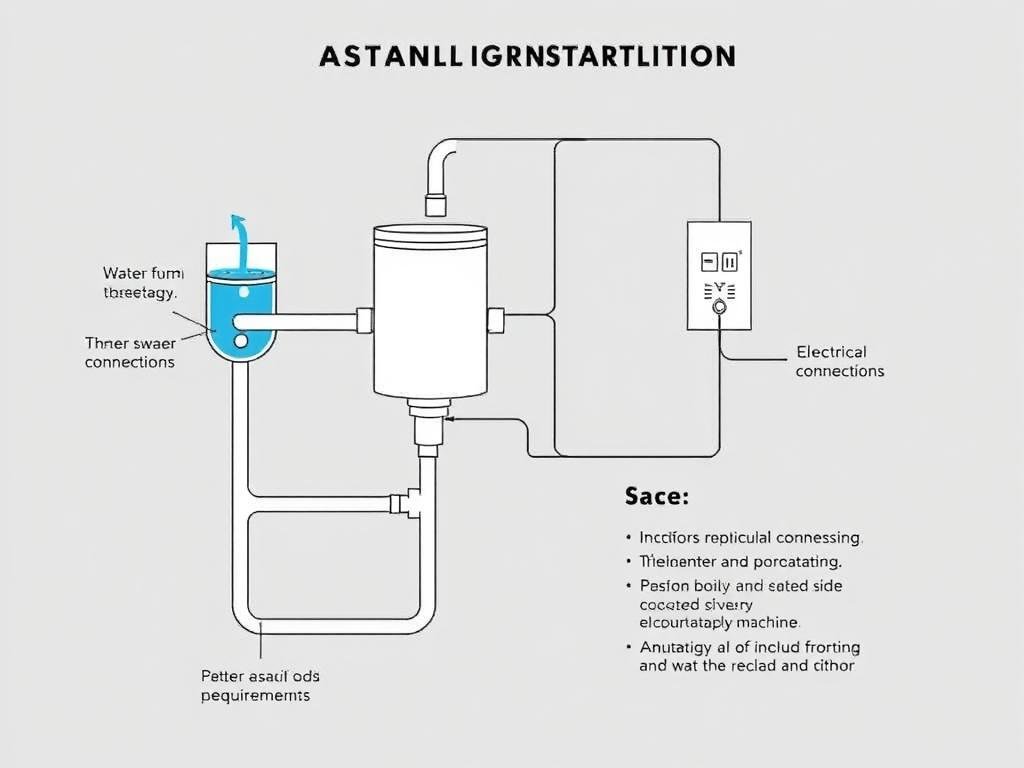 Esquema de instalación de máquina para hidroterapia de colon Esquema de instalación de máquina para hidroterapia de colon