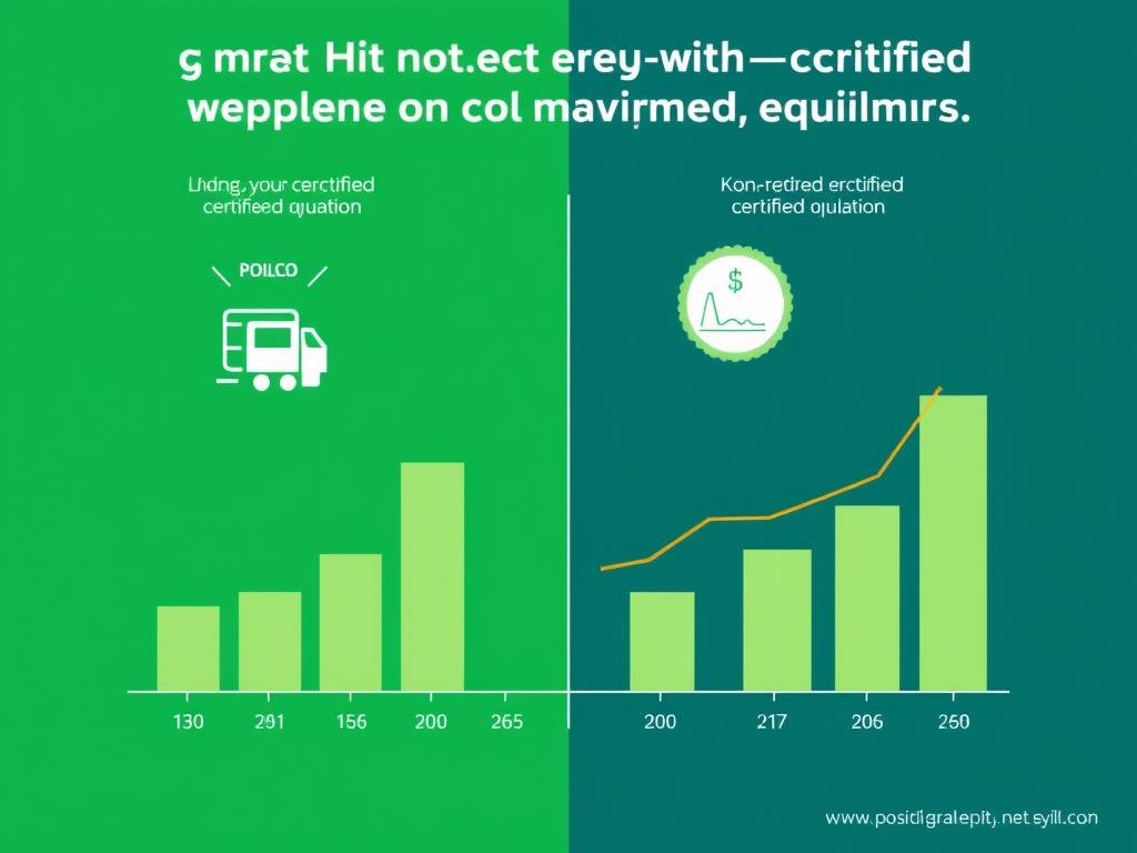 Gráfico comparativo de costos a largo plazo entre equipos certificados y no certificados Gráfico comparativo de costos a largo plazo entre equipos certificados y no certificados