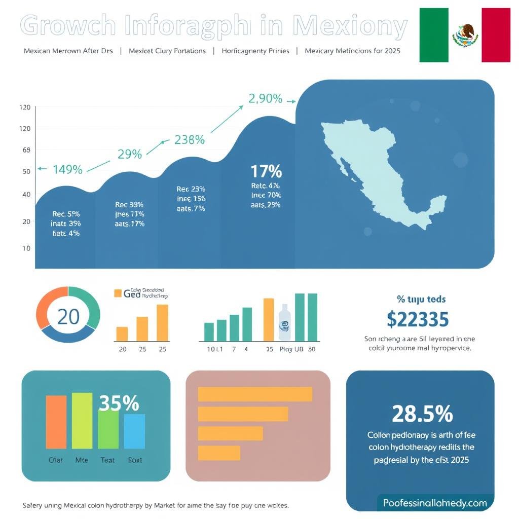 Gráfico de crecimiento del mercado de hidroterapia de colon en México