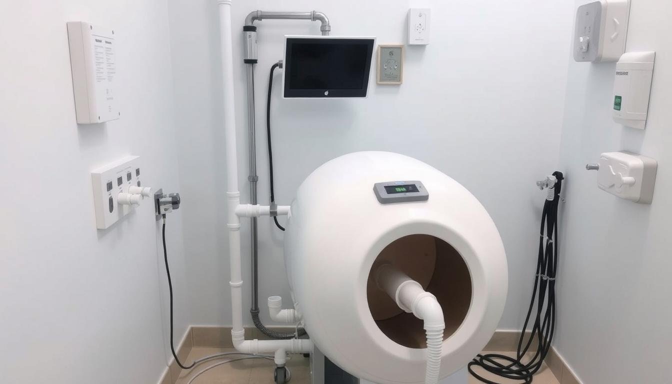 Instalación de una máquina para hidroterapia de colon Instalación de una máquina para hidroterapia de colon