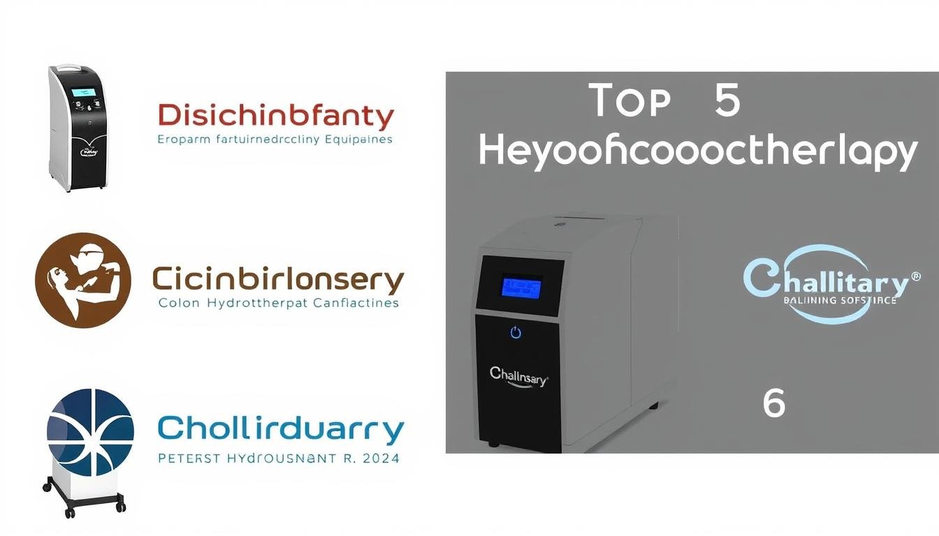 Logos y equipos de las principales marcas de máquinas para hidroterapia de colon