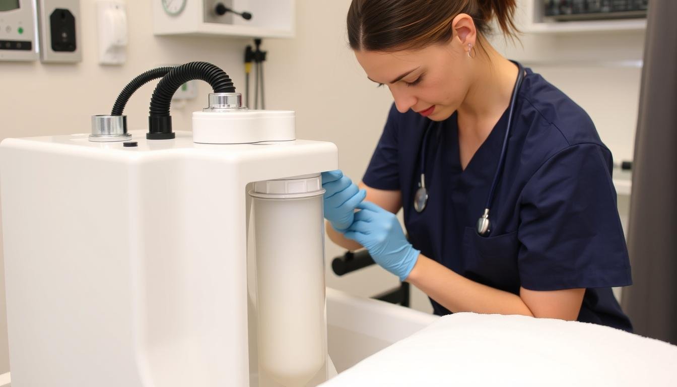 Mantenimiento de máquina para hidroterapia de colon Mantenimiento de máquina para hidroterapia de colon