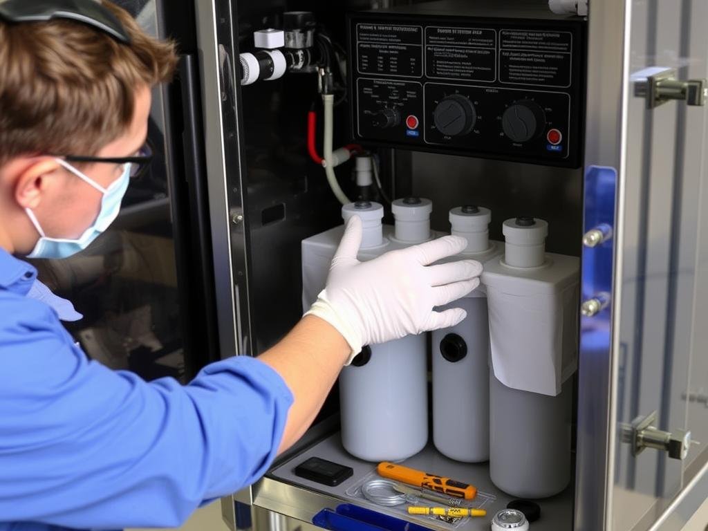 Mantenimiento de máquina para hidroterapia de colon Mantenimiento de máquina para hidroterapia de colon