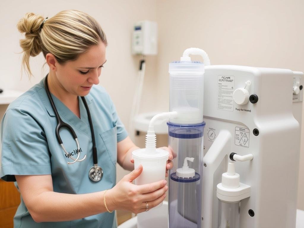 Mantenimiento de una máquina para hidroterapia de colon Mantenimiento de una máquina para hidroterapia de colon