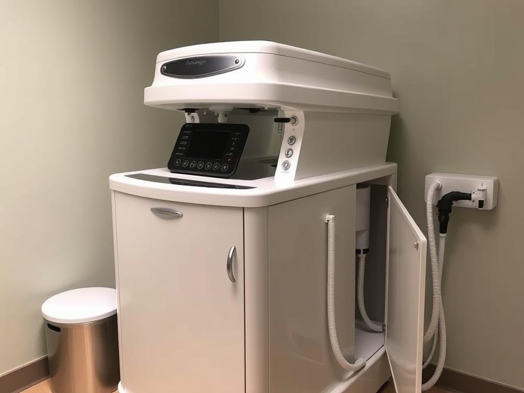 Máquina para hidroterapia de colon modelo UNHICO-ULTIMATE de Arkanya Máquina para hidroterapia de colon modelo UNHICO-ULTIMATE de Arkanya