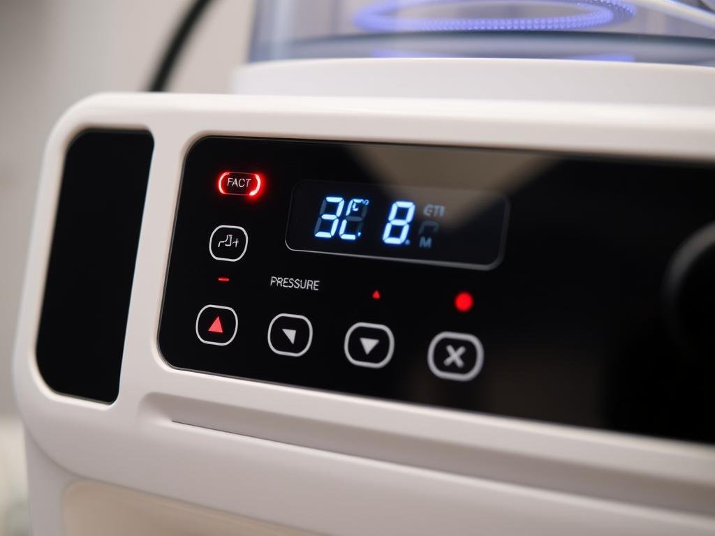 Panel de control digital de una Máquina de Hidroterapia de Colon