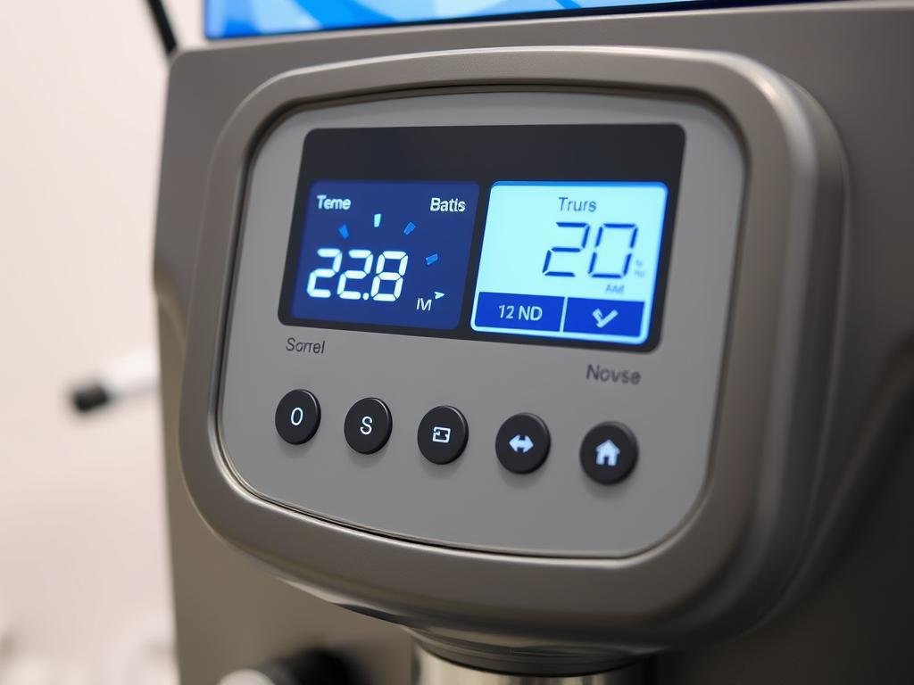 Panel de control digital de una máquina para hidroterapia de colon moderna Panel de control digital de una máquina para hidroterapia de colon moderna