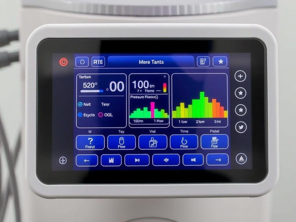 Panel de control digital interactivo de una Máquina para Hidroterapia de Colon Panel de control digital interactivo de una Máquina para Hidroterapia de Colon