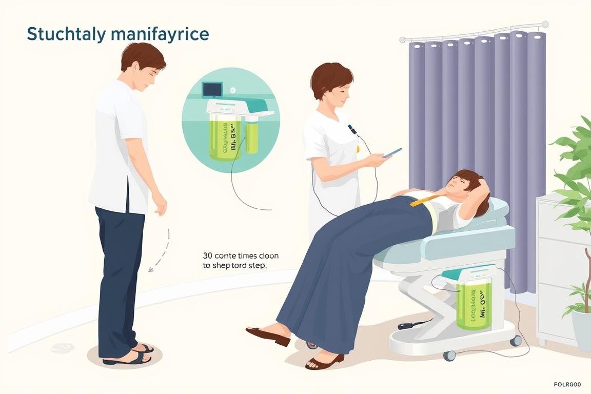 Procedimiento de hidroterapia de colon con máquina especializada Procedimiento de hidroterapia de colon con máquina especializada