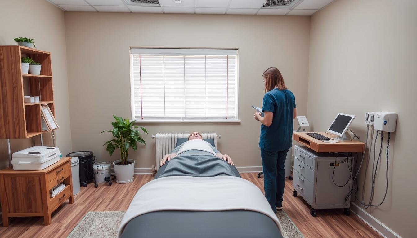 Sala de terapia con equipo de Hidroterapia de Colon ergonómico