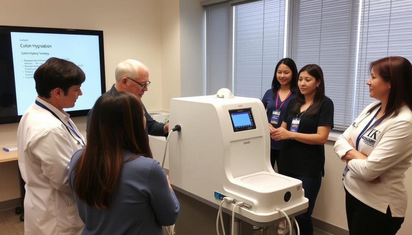 Sesión de capacitación para uso de máquina para hidroterapia de colon Sesión de capacitación para uso de máquina para hidroterapia de colon