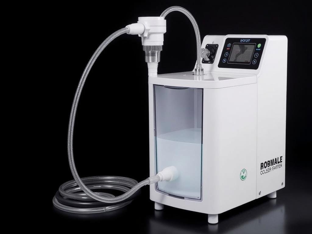 Sistema cerrado de hidroterapia de colon con sus componentes