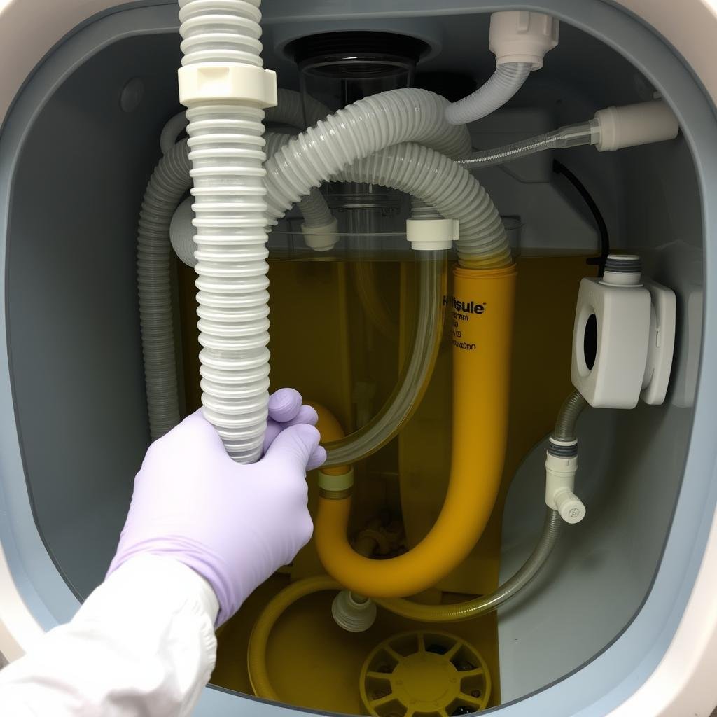 Sistema de circuito cerrado en máquina para hidroterapia de colon Sistema de circuito cerrado en máquina para hidroterapia de colon