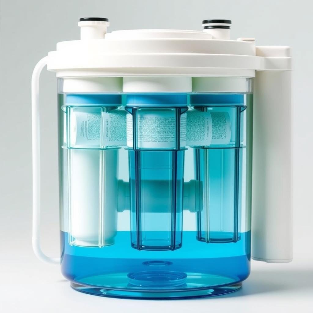 Sistema de filtración multicapa para hidroterapia de colon Sistema de filtración multicapa para hidroterapia de colon