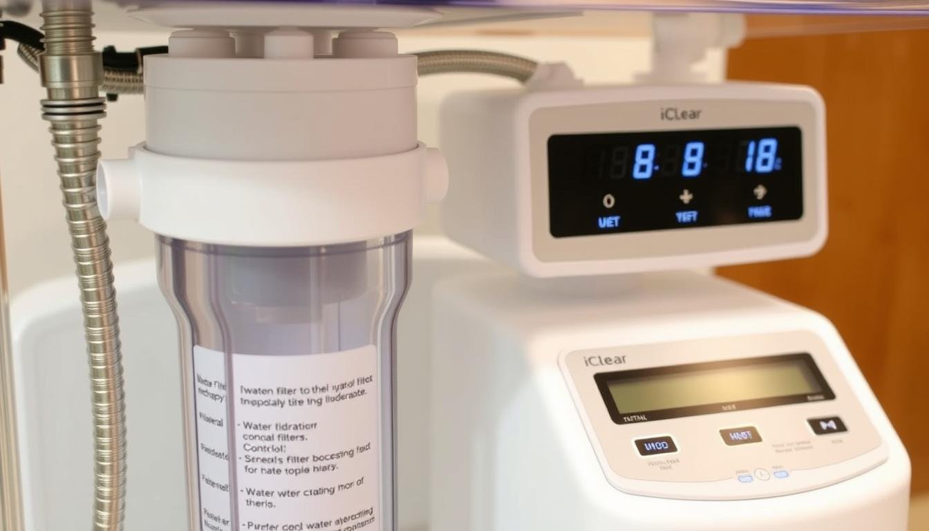 Sistema de filtración y control de agua de la máquina para hidroterapia de colon iClear Sistema de filtración y control de agua de la máquina para hidroterapia de colon iClear