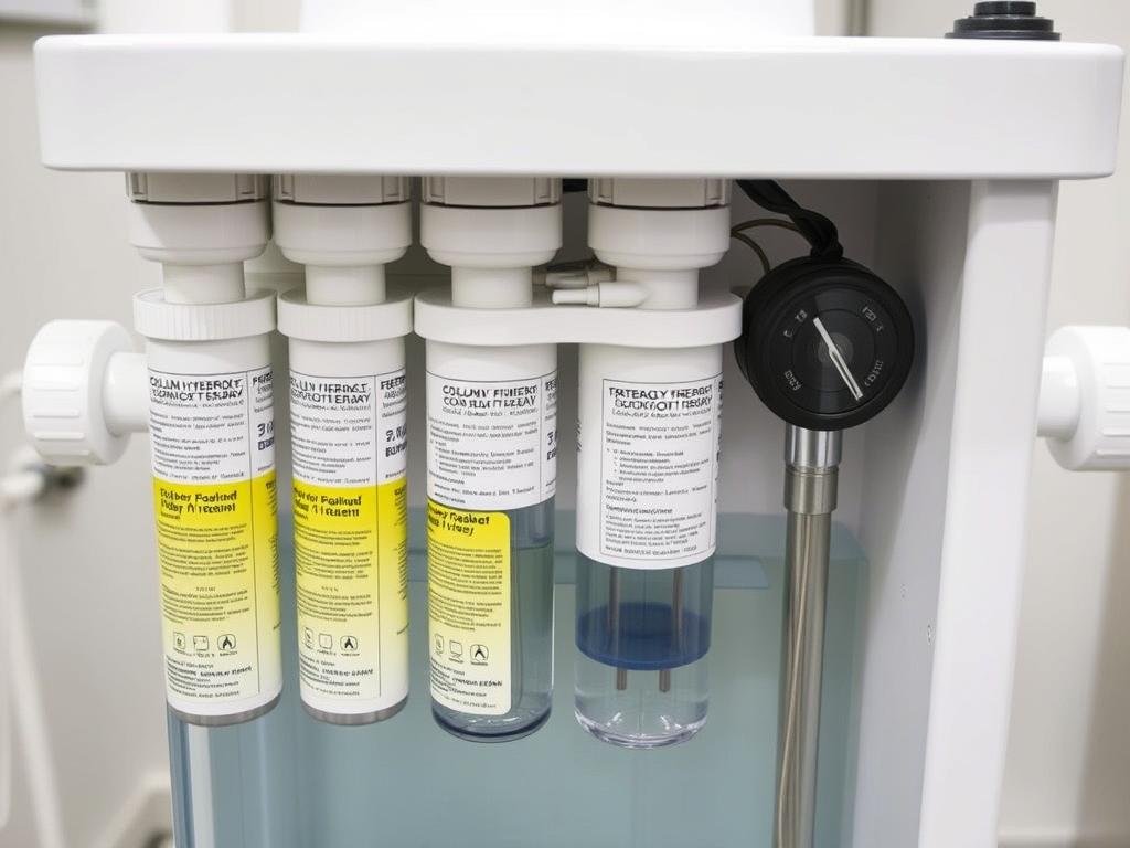 Sistema de filtración y control de temperatura de una Máquina para Hidroterapia de Colon Sistema de filtración y control de temperatura de una Máquina para Hidroterapia de Colon