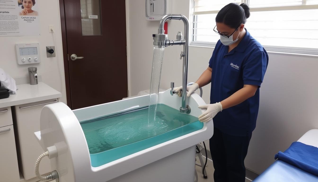 Sistema de hidroterapia de colon abierta en clínica mexicana Sistema de hidroterapia de colon abierta en clínica mexicana