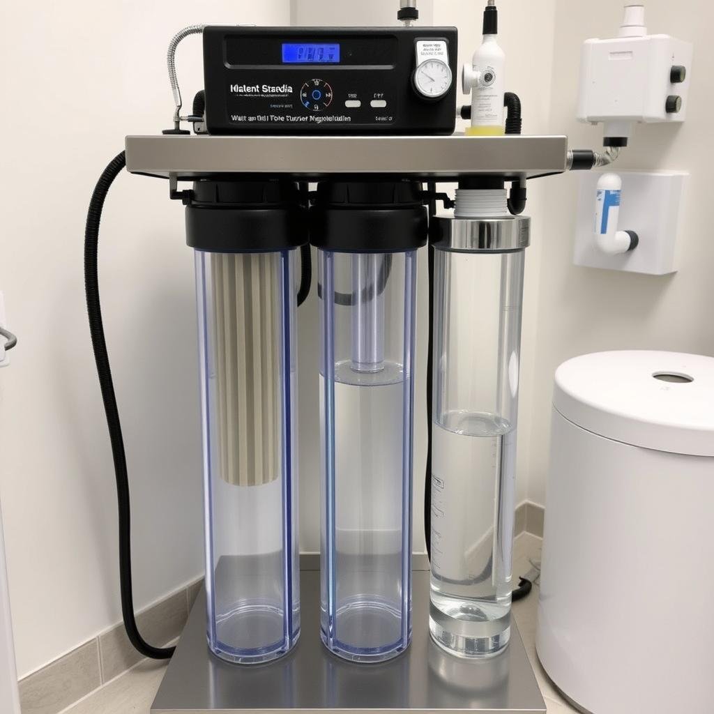 Sistema de purificación de agua para hidroterapia de colon Sistema de purificación de agua para hidroterapia de colon