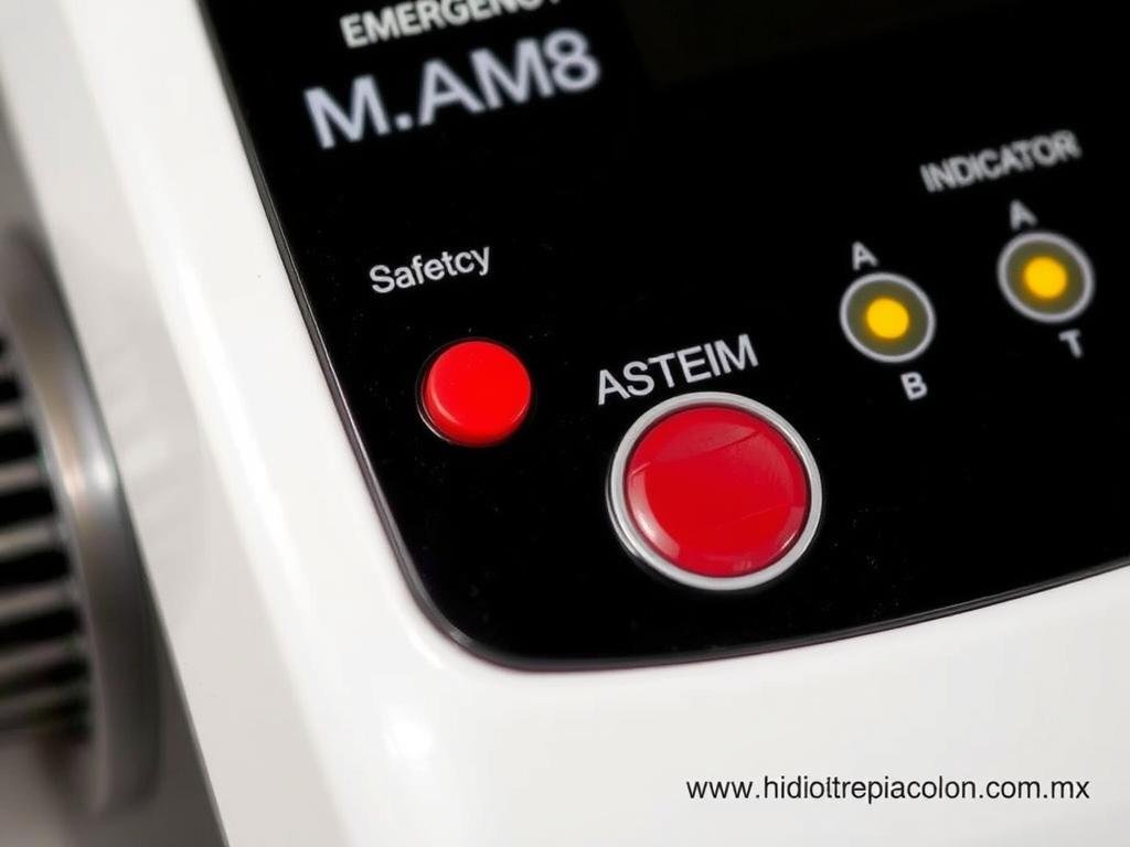 Botón de emergencia y sistemas de seguridad de la máquina para hidroterapia de colon Botón de emergencia y sistemas de seguridad de la máquina para hidroterapia de colon