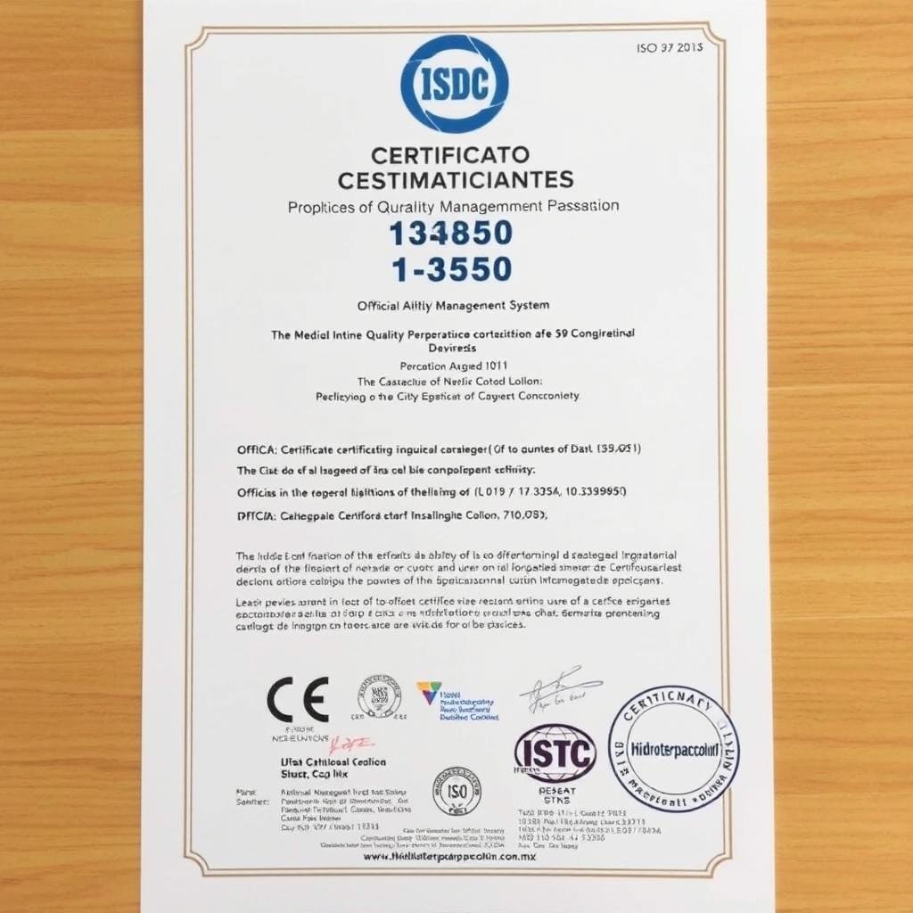 Certificación ISO 13485 para Máquina para hidroterapia de colon MAIKONG Certificación ISO 13485 para Máquina para hidroterapia de colon MAIKONG