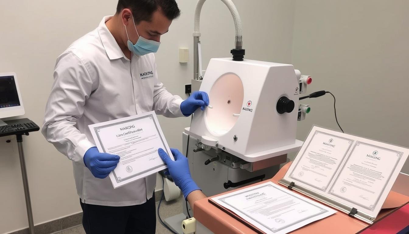 Certificación anual de una Máquina para hidroterapia de colon por técnicos MAIKONG Certificación anual de una Máquina para hidroterapia de colon por técnicos MAIKONG