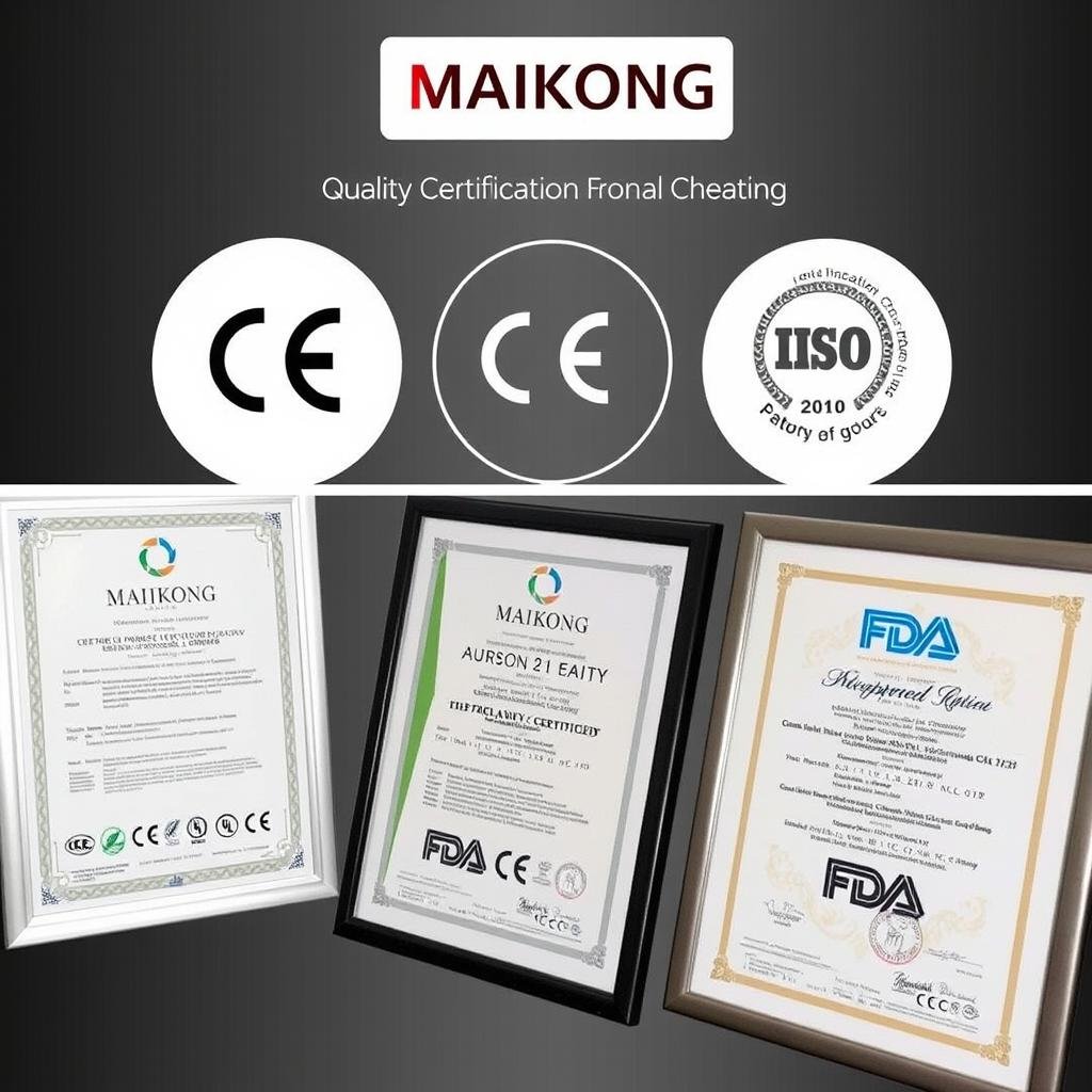 Certificaciones de calidad de MAIKONG Certificaciones de calidad de MAIKONG
