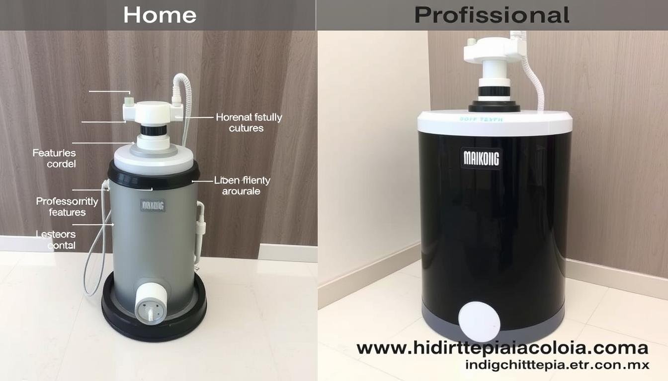 Comparación entre equipos de hidroterapia domésticos y profesionales Comparación entre equipos de hidroterapia domésticos y profesionales