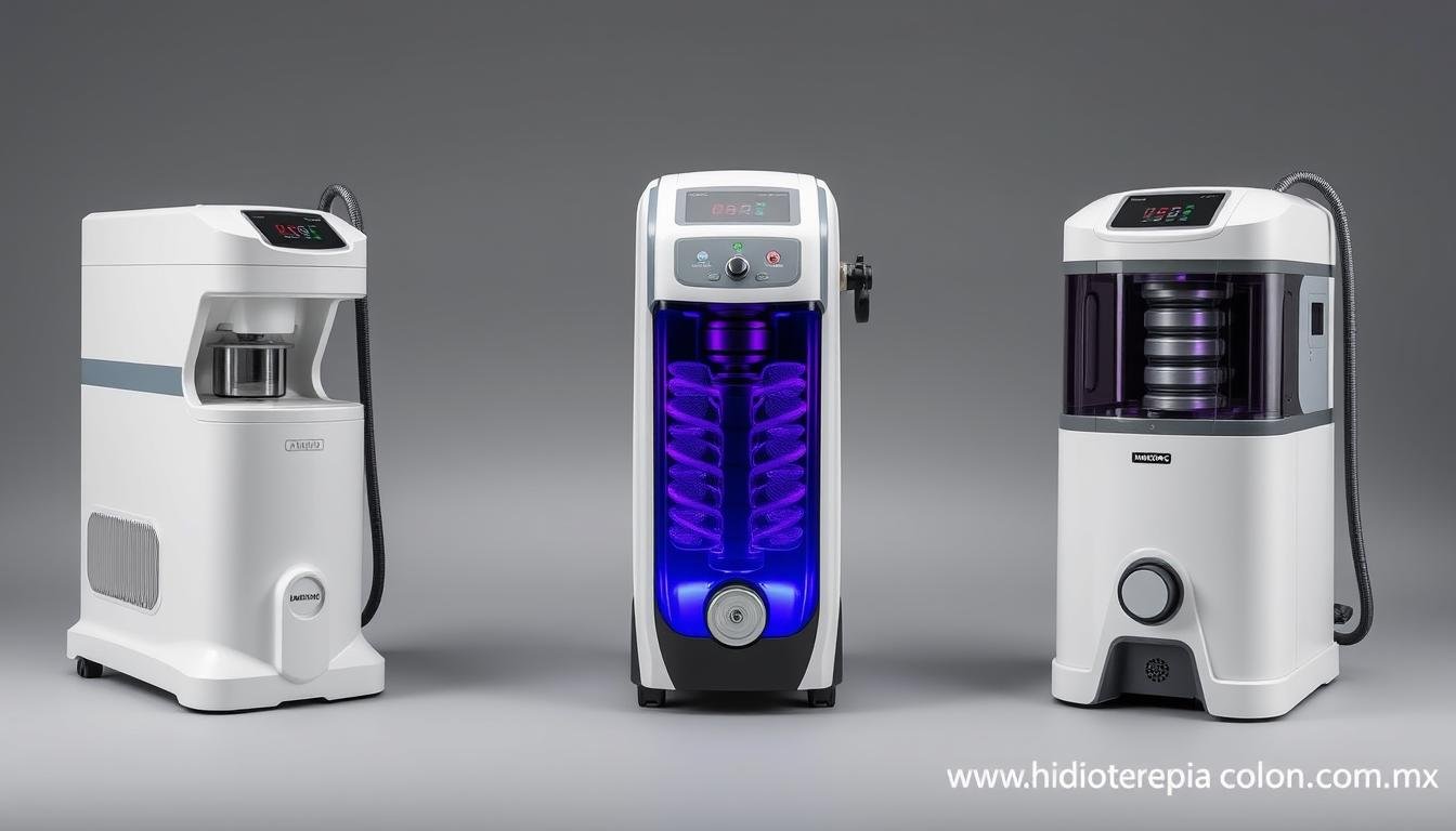 Comparativa visual de máquinas para hidroterapia de colon Comparativa visual de máquinas para hidroterapia de colon