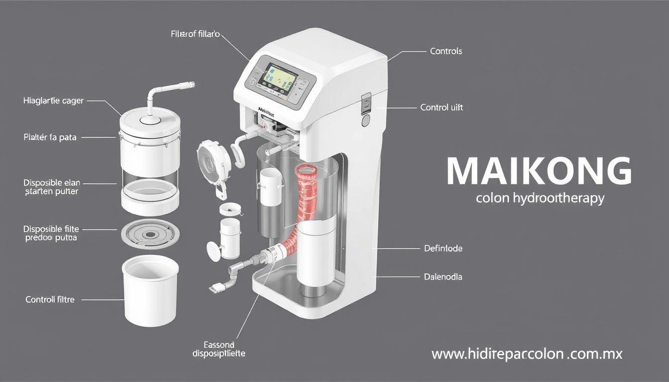Componentes del sistema de hidroterapia de colon MAIKONG Componentes del sistema de hidroterapia de colon MAIKONG