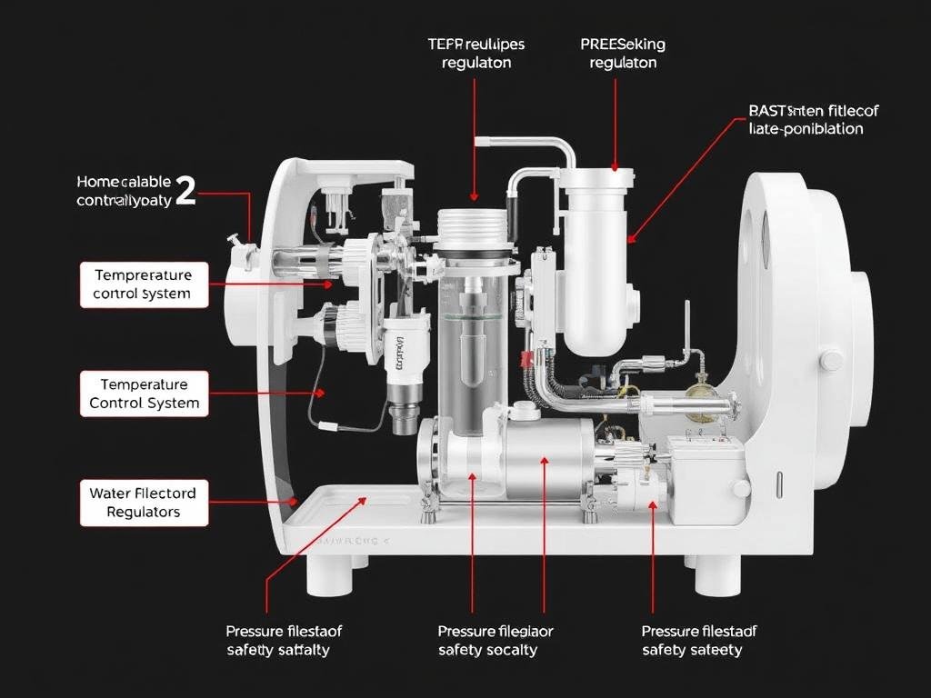 Componentes internos de la Máquina para hidroterapia de colon MAIKONG Componentes internos de la Máquina para hidroterapia de colon MAIKONG