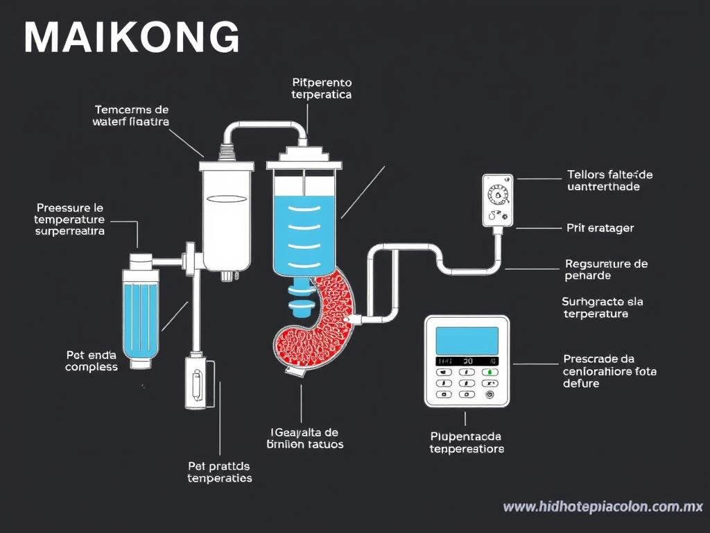 Componentes técnicos de la Máquina para hidroterapia de colon MAIKONG Componentes técnicos de la Máquina para hidroterapia de colon MAIKONG
