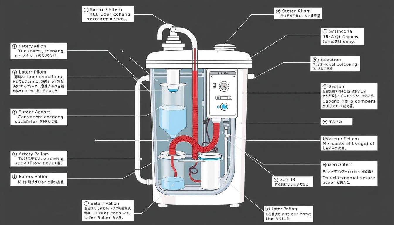 Componentes técnicos de la máquina para hidroterapia de colon MAIKONG Componentes técnicos de la máquina para hidroterapia de colon MAIKONG